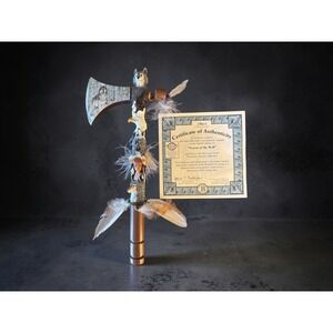 Bradford Exchange Season of the Wolf Tomahawk Al Agnew LTD Ed Wolf Decor w/ COA